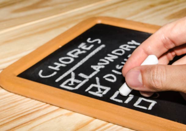 Follow the Best Pick Reports Chore Schedule: The Bedrooms and Stairs